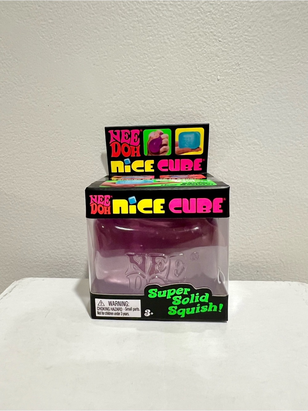 NeeDoh Nice Cube Super Solid Squish - Purple